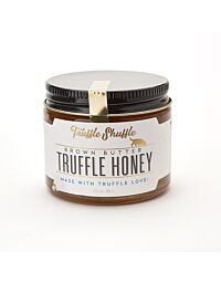 5280 Market and 5280 Gourmet offer Truffle Shuffle Brown butter truffle honey with fleur de sel 4 OZ This small-batch honey is finely crafted with real Oregon truffles, brown butter and a touch of fleur de sel creating a perfectly balanced toasty and swee